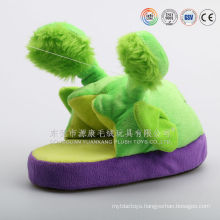 Wholesale newly design custom indoor use anti-skid animal shaped plush duck slippers